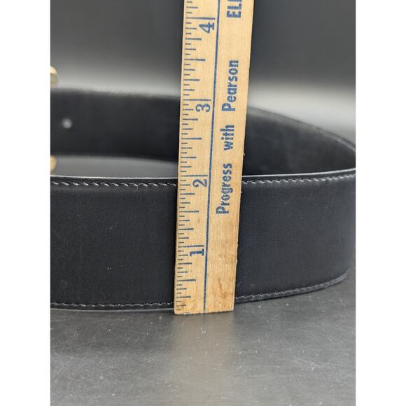 Rare Vtg ESCADA x MCM Leather Belt Gold Bow Dangle Made in Western Germany 36 main image 4